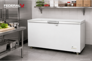 Commercial Chest Freezer for Frozen Food Storage in Professional Kitchens