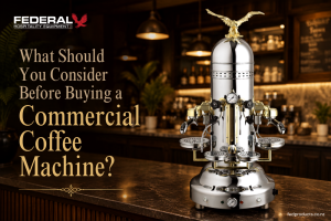 Commercial coffee machine in a professional café setting in New Zealand