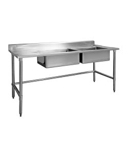 EX-SHOWROOM- Modular Systems Double Right Sink Bench - DSB6-1800R/A
