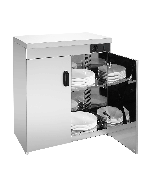 Stainless Steel Double Cabinet Plate Warmer 120 Plates PW-DE