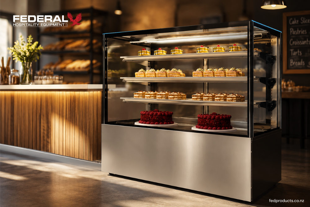 Commercial Cake Display Cabinet for Cafés & Bakeries in New Zealand